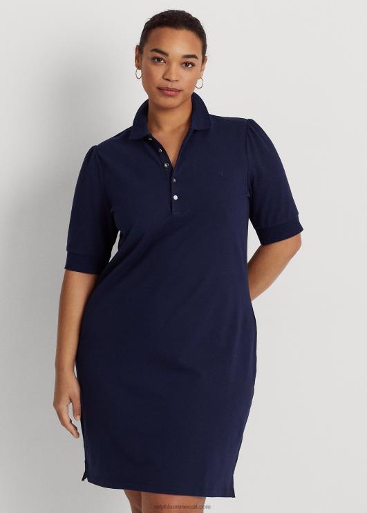 Ralph Lauren naised kaelusega vahetuskleit PR0V4661 rafineeritud merevägi