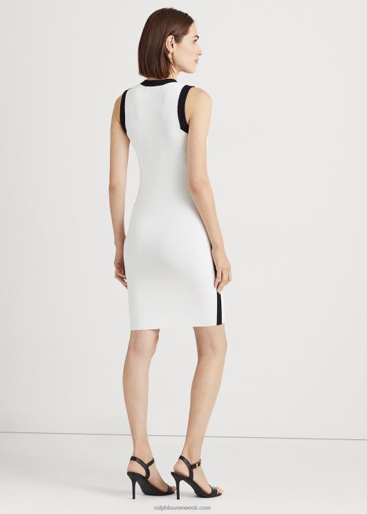 Ralph Lauren naised kahetooniline varrukateta kampsun PR0V3843 valge must