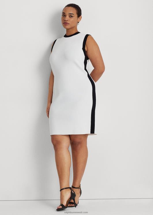 Ralph Lauren naised kahetooniline varrukateta kampsun PR0V4571 valge must