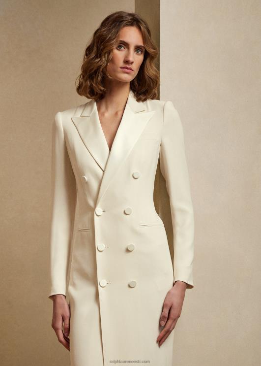 Ralph Lauren naised kristiani siidist smokingu kleit PR0V9325 kreem