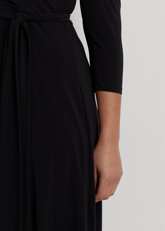 Ralph Lauren naised üleliigne jersey kleit PR0V4687 must