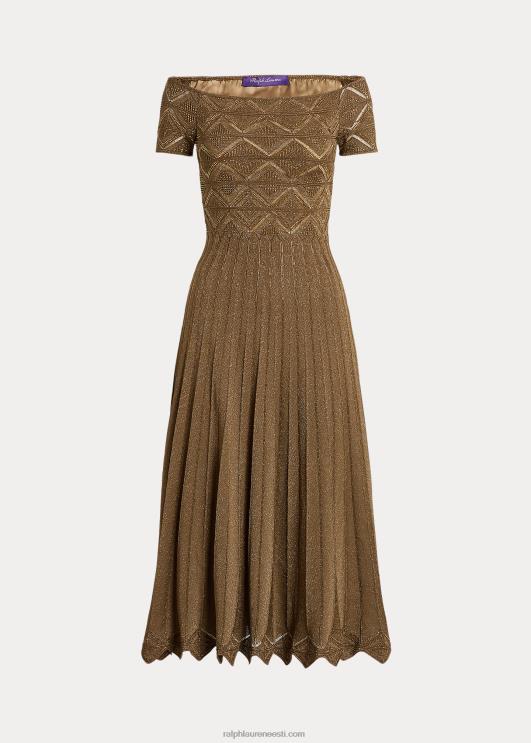 Ralph Lauren naised õlgadeta metallist kampsunkleit PR0V3580 plaatina