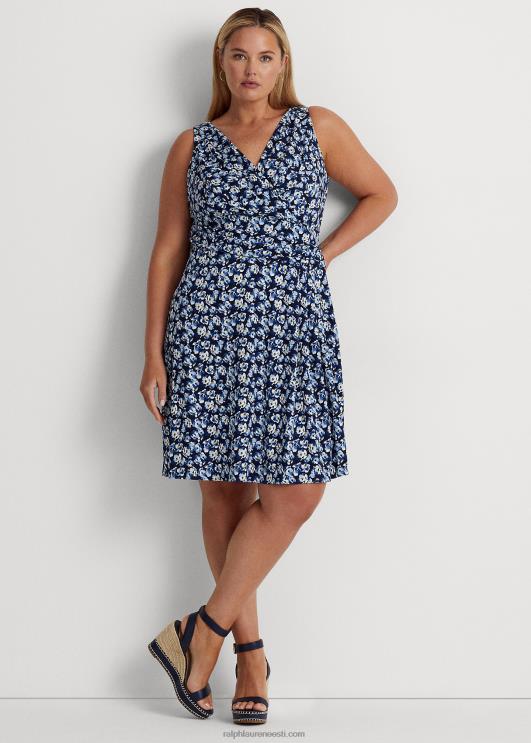 Ralph Lauren naised lilleline jersey varrukateta kleit PR0V4688 sinine multi