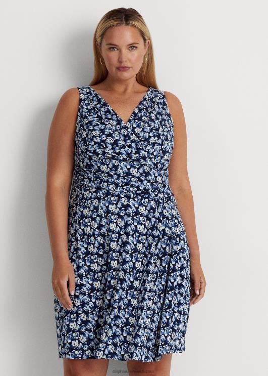 Ralph Lauren naised lilleline jersey varrukateta kleit PR0V4688 sinine multi