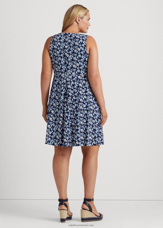 Ralph Lauren naised lilleline jersey varrukateta kleit PR0V4688 sinine multi