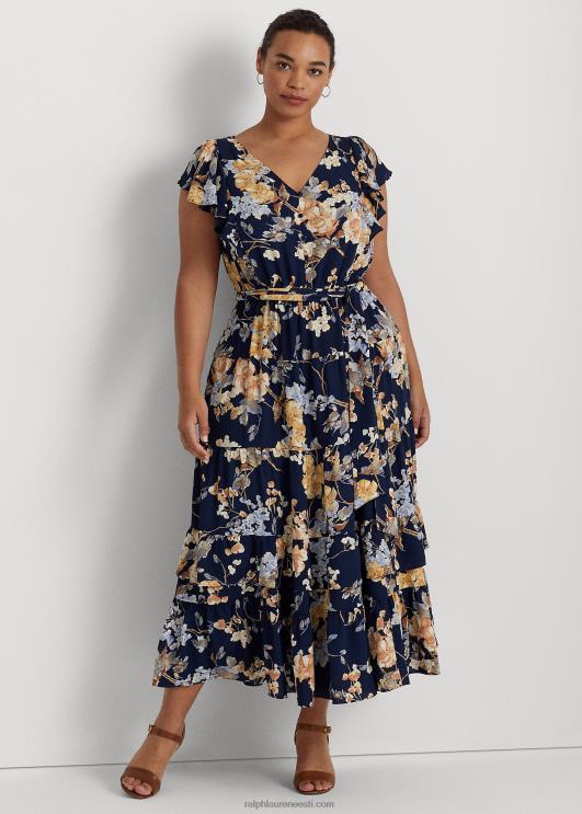 Ralph Lauren naised lilleline mullikleit PR0V4703 mereväe multi