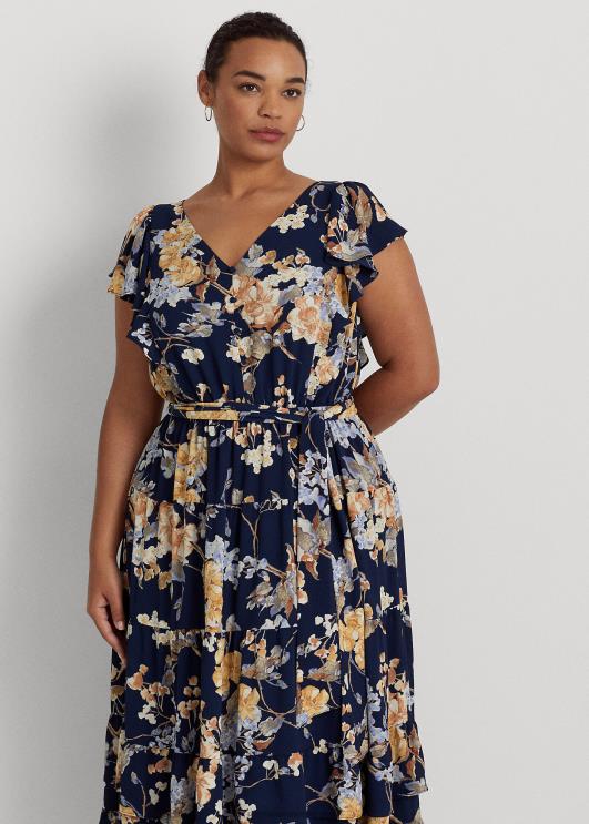 Ralph Lauren naised lilleline mullikleit PR0V4703 mereväe multi