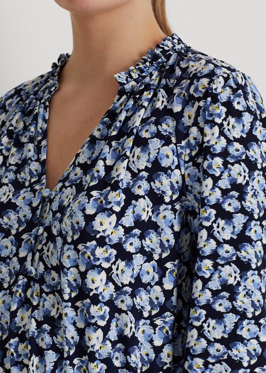 Ralph Lauren naised lilleline stretšjersey kleit PR0V4109 sinine multi