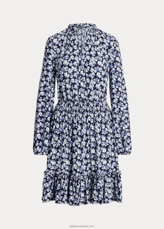Ralph Lauren naised lilleline stretšjersey kleit PR0V4445 sinine multi