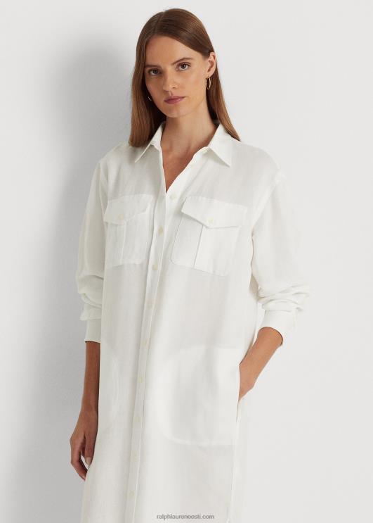 Ralph Lauren naised linasest segust särkkleit PR0V3884 valge