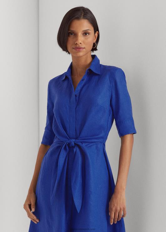 Ralph Lauren naised lipsuga ees linane särkkleit PR0V3841 sinine saturn