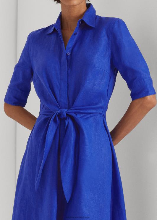 Ralph Lauren naised lipsuga ees linane särkkleit PR0V3841 sinine saturn