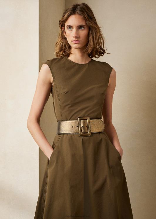 Ralph Lauren naised omeria puuvillane päevakleit PR0V9283 oliiv