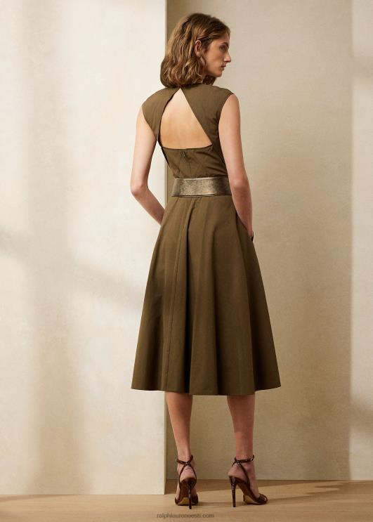 Ralph Lauren naised omeria puuvillane päevakleit PR0V9283 oliiv
