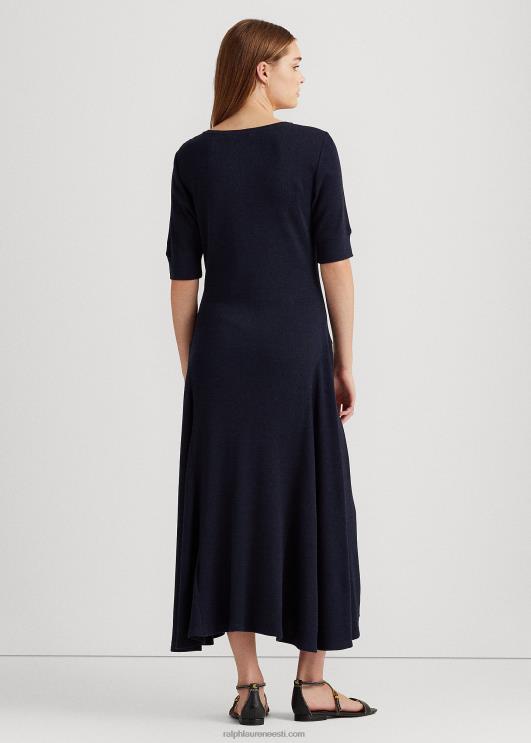 Ralph Lauren naised puuvillane istuv kleit PR0V4237 merevägi