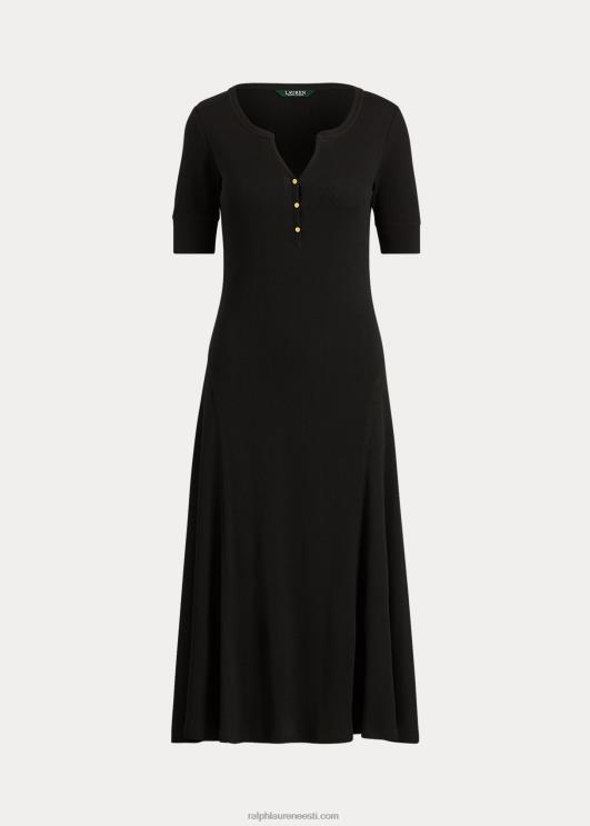 Ralph Lauren naised puuvillane istuv kleit PR0V4485 must