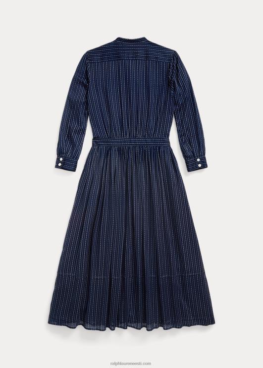 Ralph Lauren naised puuvillane voile särk PR0V3654 keskmine indigo