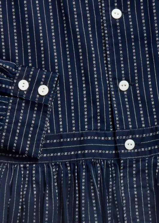 Ralph Lauren naised puuvillane voile särk PR0V3654 keskmine indigo