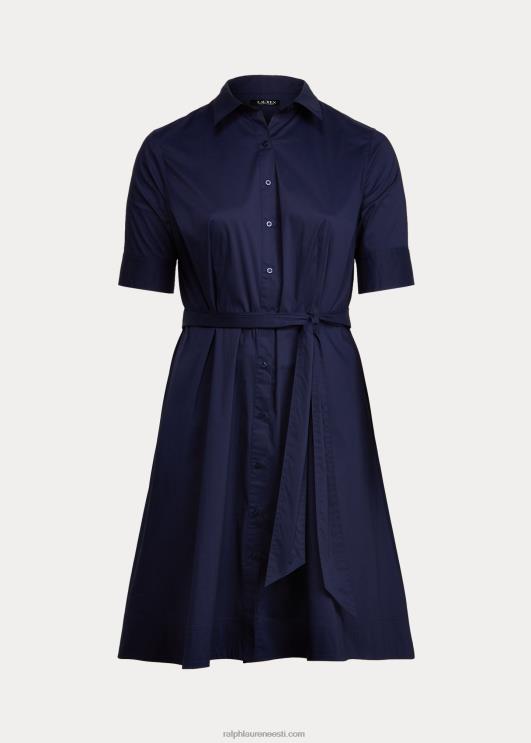 Ralph Lauren naised puuvillasegu särk PR0V4651 rafineeritud merevägi