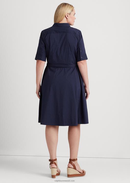 Ralph Lauren naised puuvillasegu särk PR0V4651 rafineeritud merevägi