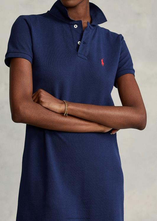 Ralph Lauren naised puuvillasest võrgust polokleit PR0V9243 Newporti merevägi