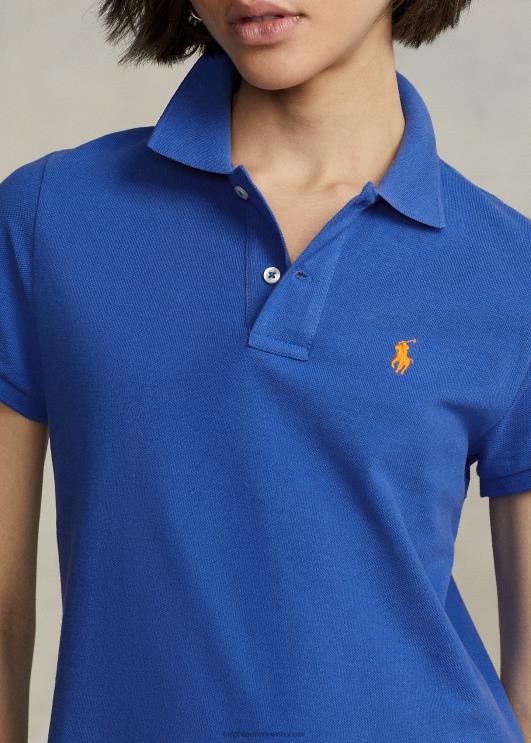 Ralph Lauren naised puuvillasest võrgust polokleit PR0V9244 uus iirise sinine