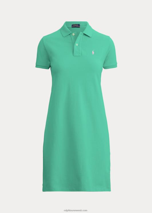 Ralph Lauren naised puuvillasest võrgust polokleit PR0V9246 päikeseloojanguroheline
