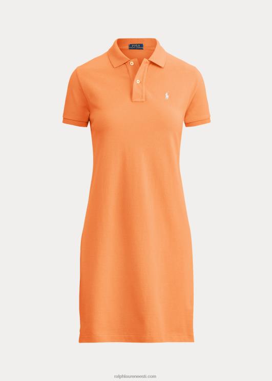 Ralph Lauren naised puuvillasest võrgust polokleit PR0V9248 võtme lääneoranž