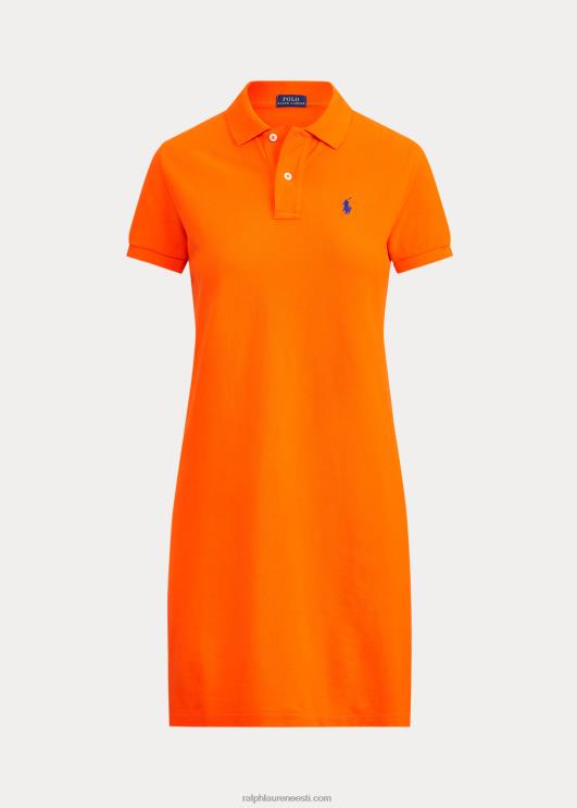Ralph Lauren naised puuvillasest võrgust polokleit PR0V9249 purjekas oranž