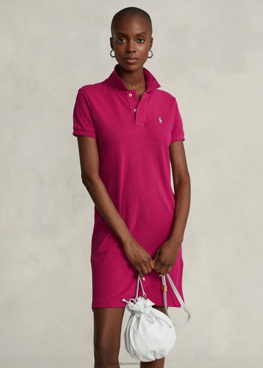 Ralph Lauren naised puuvillasest võrgust polokleit PR0V9251 roosa taevas