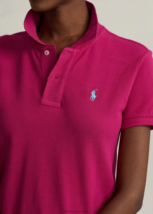 Ralph Lauren naised puuvillasest võrgust polokleit PR0V9251 roosa taevas
