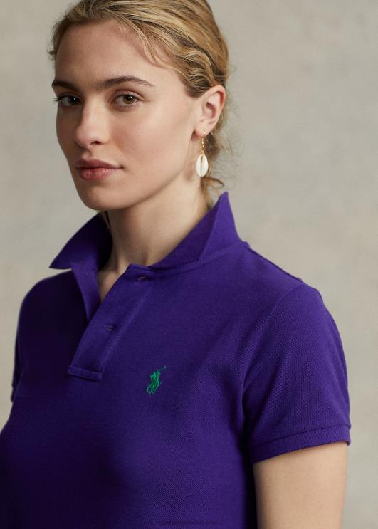Ralph Lauren naised puuvillasest võrgust polokleit PR0V9253 suvila lilla