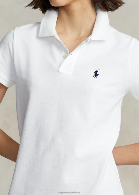 Ralph Lauren naised puuvillasest võrgust polokleit PR0V9255 valge