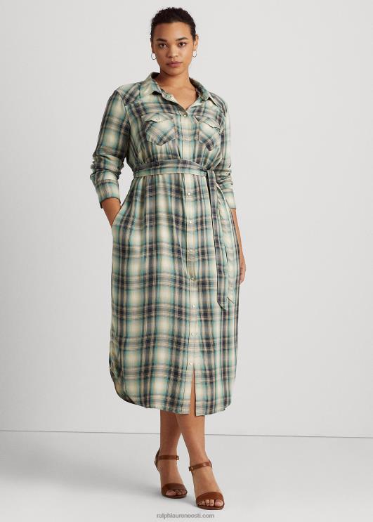 Ralph Lauren naised ruuduline toimne särk PR0V4778 sinine/roheline multi