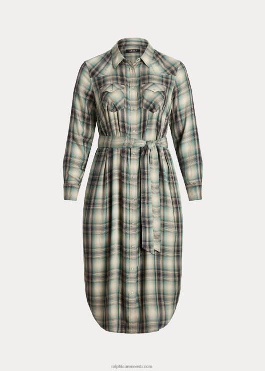 Ralph Lauren naised ruuduline toimne särk PR0V4778 sinine/roheline multi