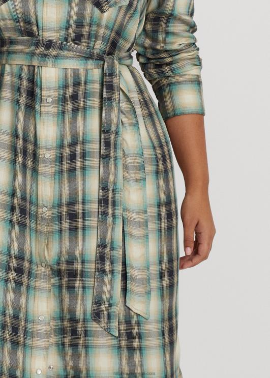 Ralph Lauren naised ruuduline toimne särk PR0V4778 sinine/roheline multi