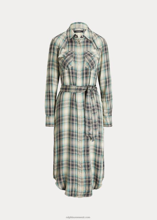 Ralph Lauren naised ruuduline toimne särk PR0V4902 sinine/roheline multi