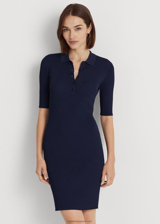 Ralph Lauren naised soonikuga polo kampsun kleit PR0V3978 rafineeritud merevägi