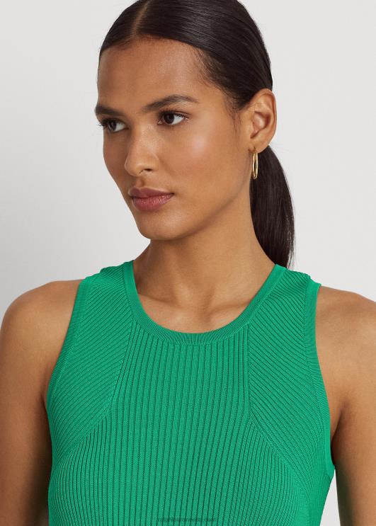 Ralph Lauren naised soonikuga varrukateta kleit PR0V3923 palmi leht