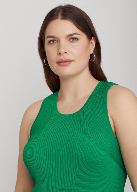 Ralph Lauren naised soonikuga varrukateta kleit PR0V4543 palmi leht