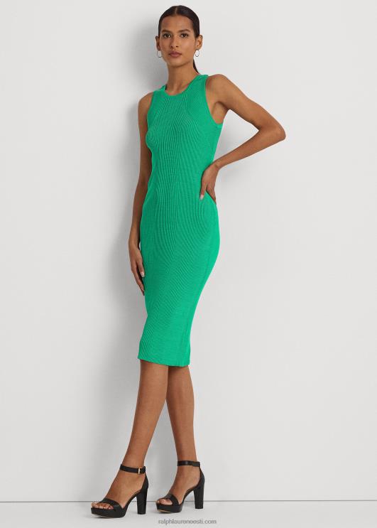 Ralph Lauren naised soonikuga varrukateta kleit PR0V9461 palmi leht