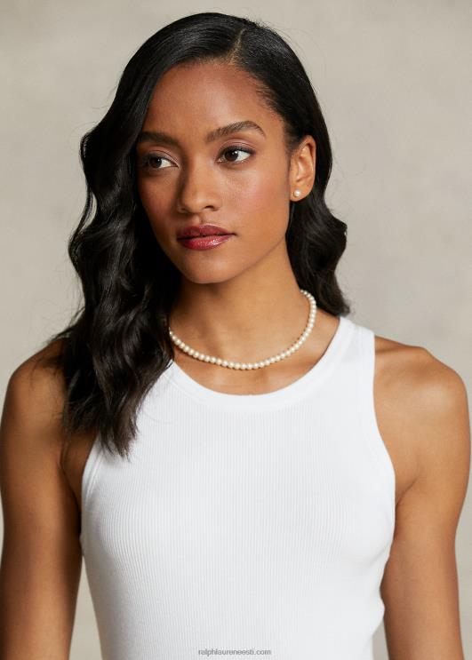 Ralph Lauren naised spelmani kollektsiooni plisseeritud kleit PR0V3313 valge