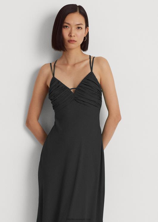 Ralph Lauren naised topeltrihmaga georgette libisemiskleit PR0V3910 must