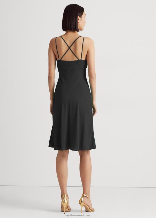 Ralph Lauren naised topeltrihmaga georgette libisemiskleit PR0V3910 must