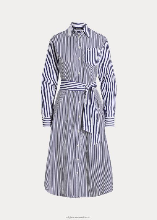 Ralph Lauren naised triibuline puuvillane lairiidest särk PR0V4860