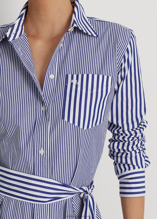 Ralph Lauren naised triibuline puuvillane lairiidest särk PR0V4860