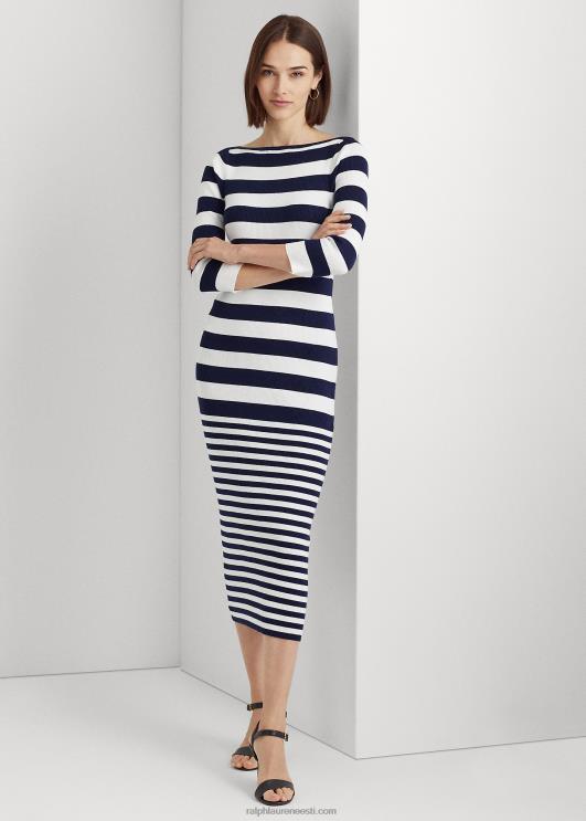 Ralph Lauren naised triibuline puuvillasegu kleit PR0V9545