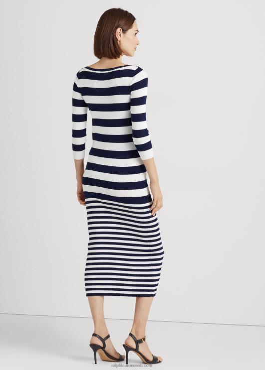Ralph Lauren naised triibuline puuvillasegu kleit PR0V9545