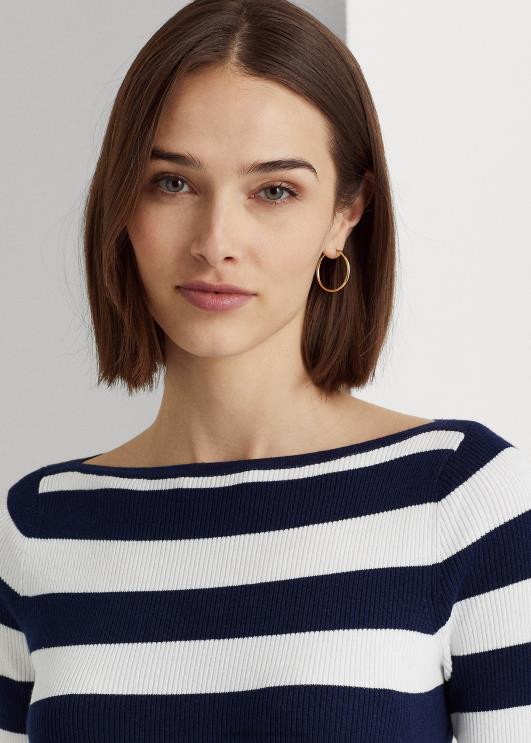 Ralph Lauren naised triibuline puuvillasegu kleit PR0V9545