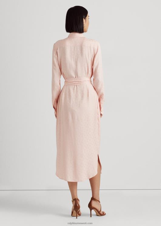 Ralph Lauren naised vööga logoga žakaarsärk PR0V4418 kahvaturoosa